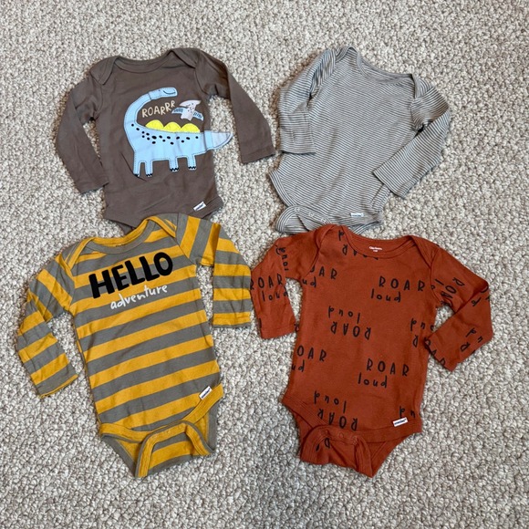 Gerber Other - Gerber Baby‎ Long Sleeve Bodysuits 4 Pack Size 3-6M